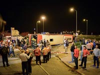 На севере Израиля перевернулся автобус: один человек погиб, около 20 ранены