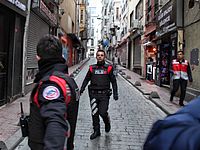 На месте теракта в Стамбуле 19 марта 2016 года
