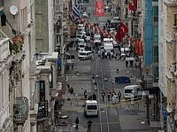  На месте теракта в Стамбуле. 19 марта 2016 года 
