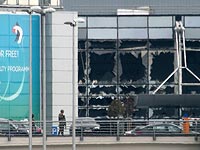 Аэропорт Брюсселя после вызрыва. 22 марта 2016 года 