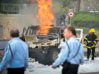 Возле иерусалимской больницы подожжены несколько автомобилей