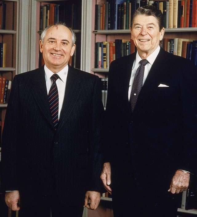 С Рональдом Рейганом в 1987-м