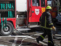 Во время пожара в Хайфском заливе пострадали трое сотрудников пожарной службы