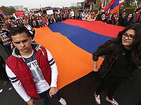 Акция протеста армянской общины Германии. Берлин, 2015 год