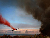 На борьбу с огнем под Афулой направлена пожарная авиация 
