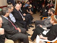 Президент Реувен Ривлин на встрече с родными Дафны Меир