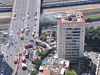 К пожару в 13-этажном здании в Рамат-Гане привело короткое замыкание