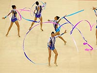 Чемпионат Европы в Холоне: израильтянки завоевали "серебро" в упражнениях с лентами