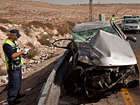На 505-м шоссе столкнулись израильский и палестинский автомобили: есть погибшие