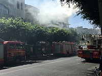 В центре Тель-Авива вспыхнул сильный пожар