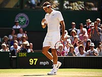 Роджер Федерер в 11-й раз вышел в полуфинал Уимблдона