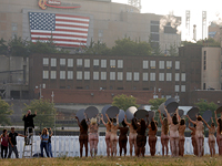 Акция "100 голых женщин". Кливленд, 17 июля 2016 года