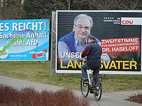 Предвыборные плакаты в Германии. 15 августа 2016 года