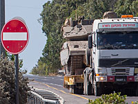 На севере Израиля во время транспортировки перевернулся танк   