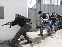 Сотрудники палестинской полиции в Шхеме
