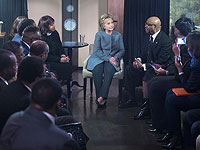 Хиллари Клинтон в отеле Westin Book Cadillac. 5 марта 2016 года