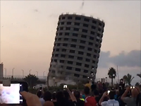 Подрыв здания недостроенного отеля в Акко