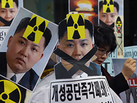  Акция протеста в Сеуле 