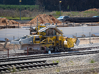 Строительные работы на железной дороге