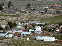 Лагерь сирийских беженцев на израильско-сирийской границе