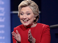 Хиллари Клинтон во время теледебатов. 26 сентября 2016 года