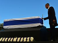 Барак Обама у гроба Шимона Переса. Иерусалим, 30.09.2016