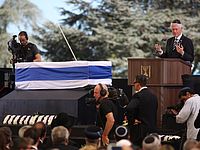 Билл Клинтон на похоронах Шимона Переса. Иерусалим, 30.09.2016