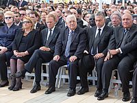 Аббас на похоронах Шимона Переса