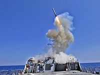 Запуск ракеты Tomahawk ВМФ США