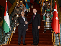 Махмуд Аббас и Реджеп Тайип Эрдоган в Анкаре в январе 2015 года