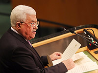 Глава ПНА Махмуд Аббас на трибуне Генассамблеи ООН
