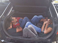 В багажнике израильской машины обнаружили четырех палестинских нелегалов