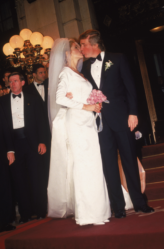 Свадьба Дональда Трампа и Марлы Мейплз. 1992 год