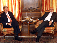 Госсекретарь США Джон Керри и глава МИД Ирана Мохаммад Джавад Зариф. Нью-Йорк, 2015 год