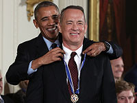 Том Хэнкс на вручении Президентской Медали Свободы