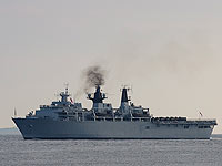 Британский десантный корабль HMS Bulwark зашел в Хайфу