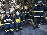 Пожарные в Хайфе. 25.11.2016