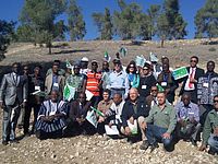 Африканская делегация на встрече с сотрудниками Еврейского национального фонда