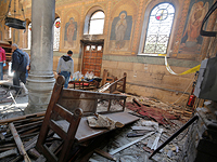 После теракта в коптском соборе Святого Марка. Каир, 11 декабря 2016 года