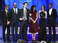 Участники мюзикла "Ла-ла-ленд" на церемонии Critics Choice 2016