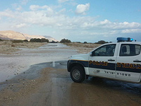 В связи с затоплением перекрыта 90-я трасса в районе Мертвого моря