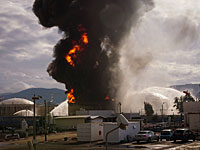 Пожар на нефтеперерабатывающем заводе. Хайфа, 25 декабря 2016 года