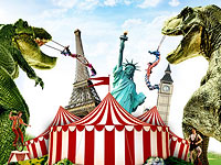 В дни Хануки и Нового года самые маленькие зрители смогут увидеть первое в мире шоу, сочетающее цирк, театр и мир динозавров