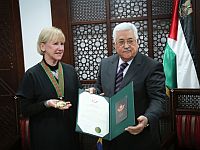 Аббас наградил главу МИД Швеции "звездой Эль-Кудса"