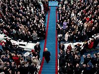 Прибытие Дональда Трампа на инаугурацию 20 января 2017 года