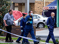 На месте теракта в Мельбурне, в ходе которого были ранены двое полицейских. Сентябрь 2014 года