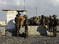 На КПП "Гильбоа" проводятся учения сил безопасности    