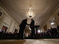 Дональд Трам и Биньямин Нетаниягу в Вашингтоне. 15 февраля 2017 года   