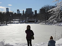 В Нью-Йорке группа подростков, делавших "селфи", провалилась под лед