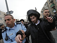 В Иерусалиме проходит демонстрация ультраортодоксов против призыва в армию